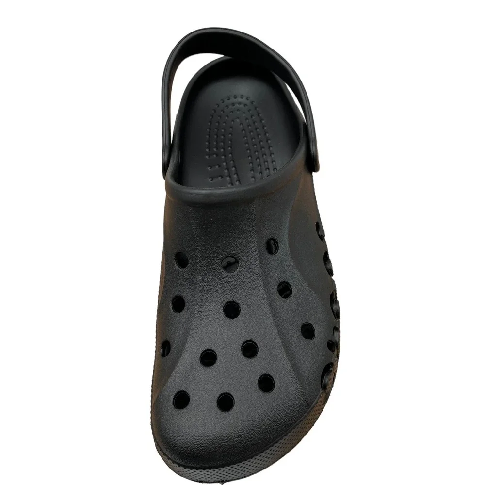 Crocs‎ Baya Mens Slip on Clogs Size 10 Black  Water Friendly Lightweight Comfort
